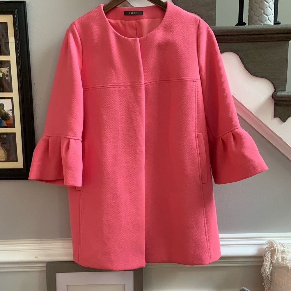 Esprit Pink Bell Sleeve Dress Cost sz XL EUC